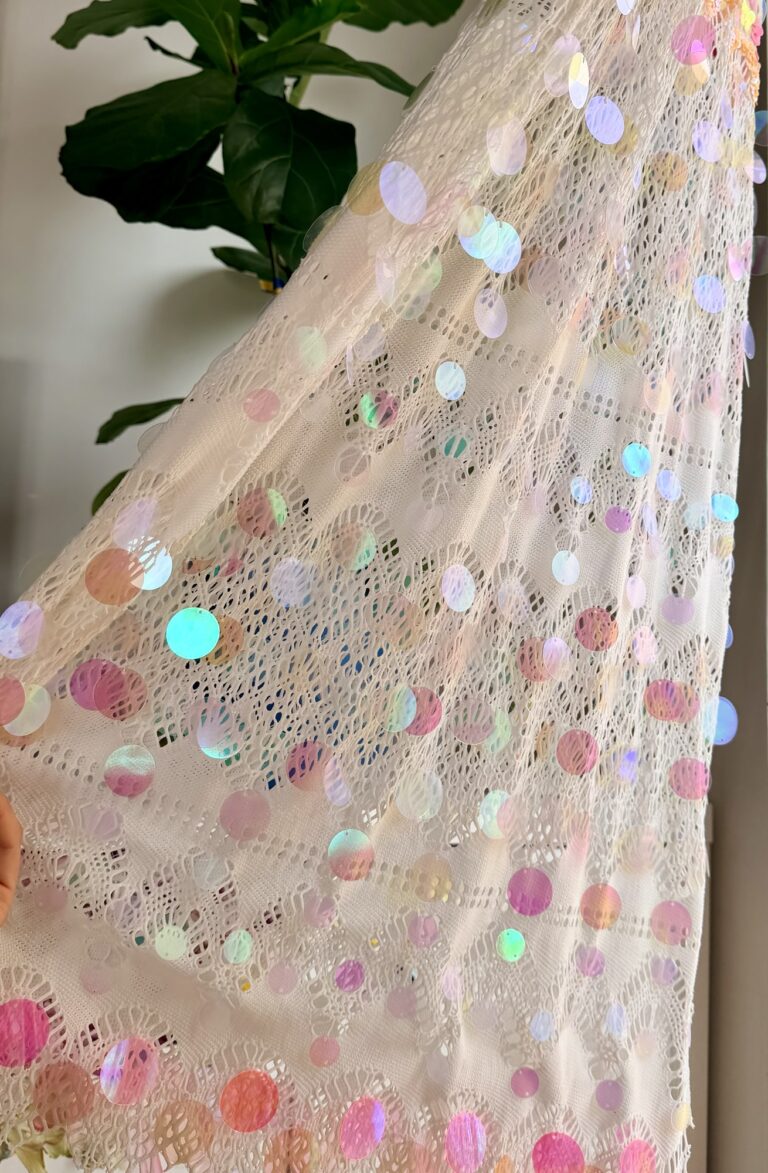 Embellishing a dress gifted to me by my mother